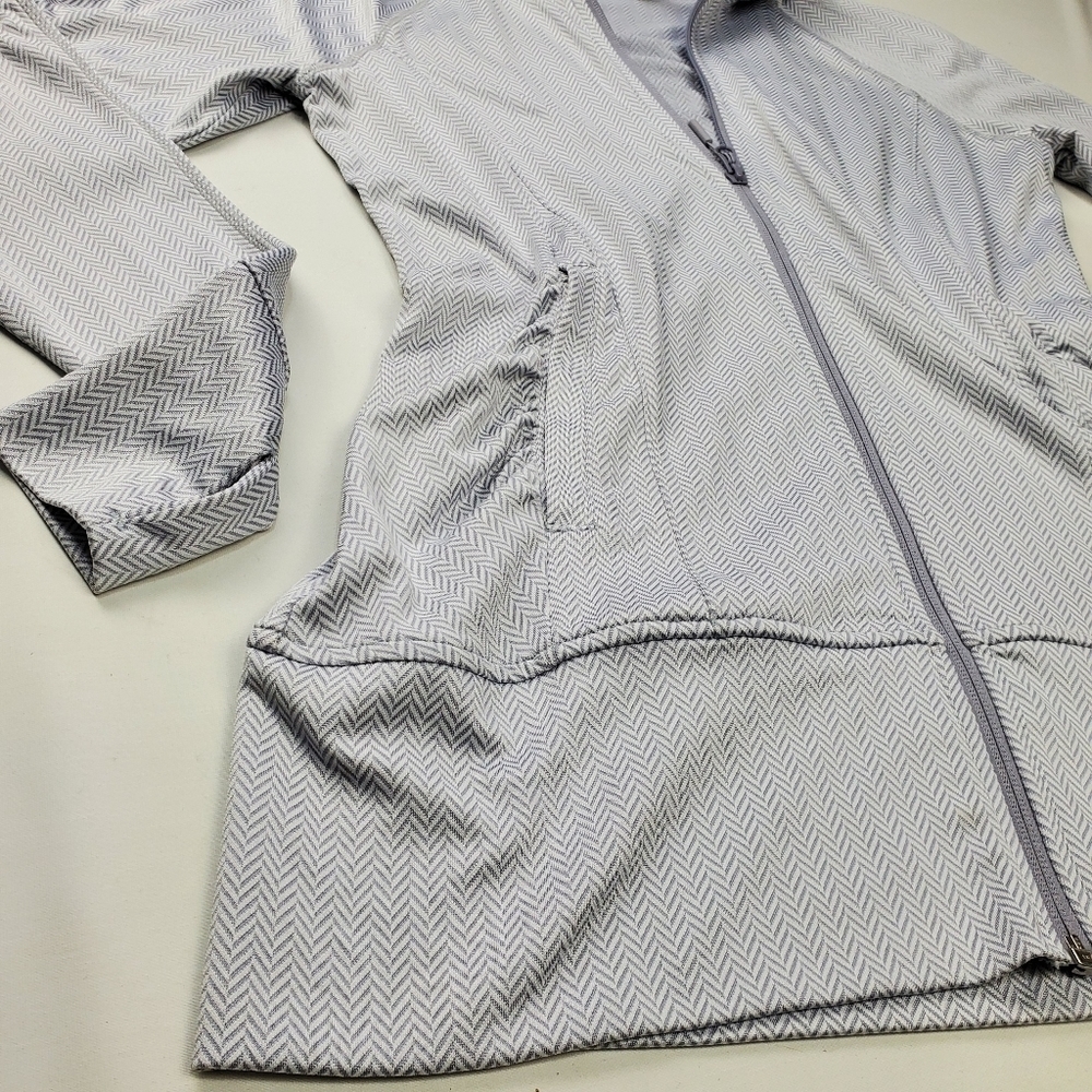 New Mondetta Silver Hooded Run Jacket Shirt Small - Picture 10 of 15